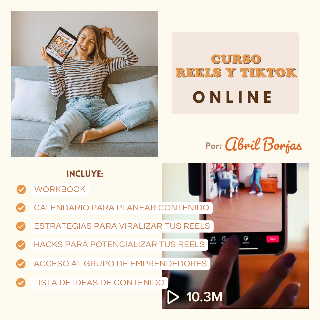 Curso Reels y TikTok sábado 30 de septiembre