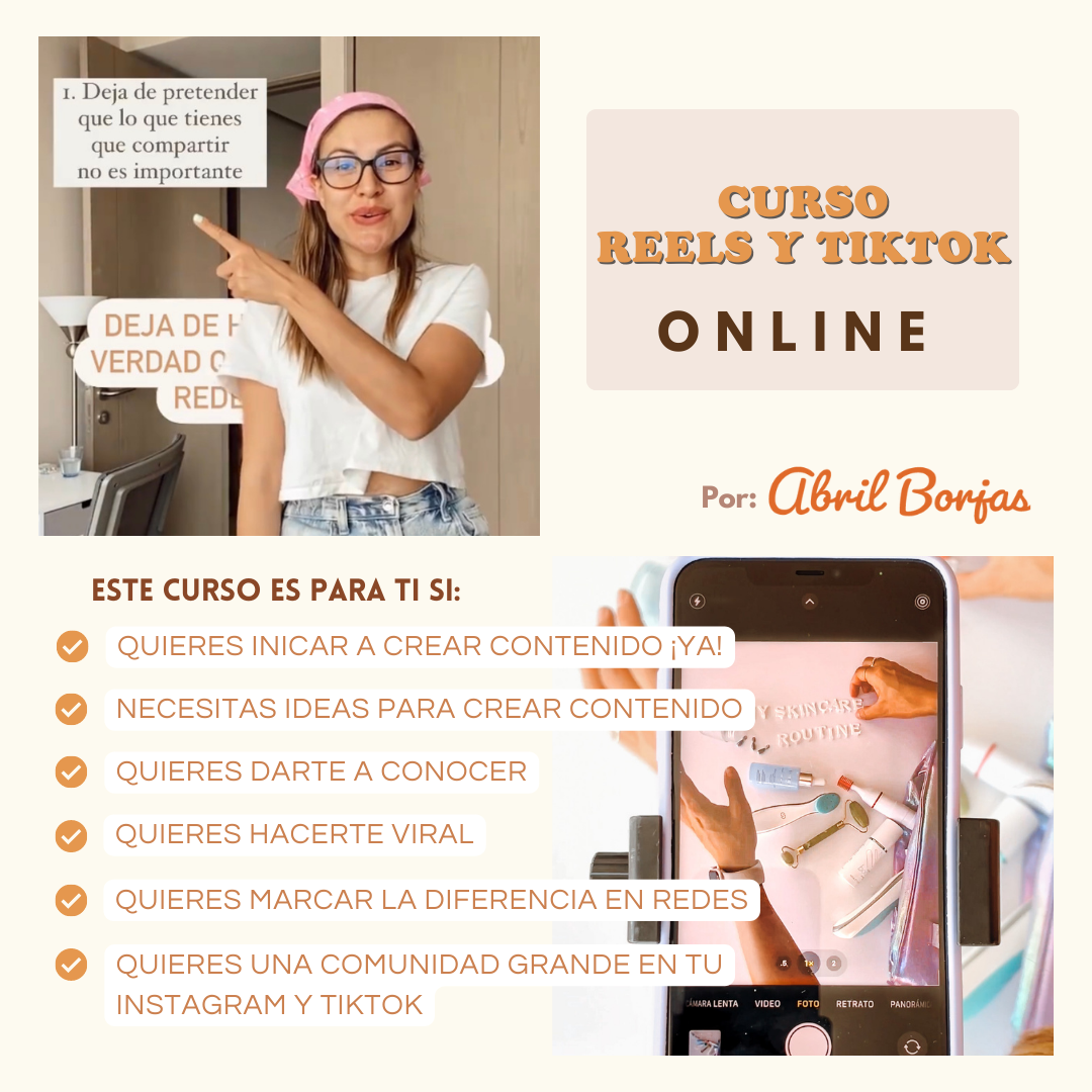 Curso Reels y TikTok sábado 30 de septiembre
