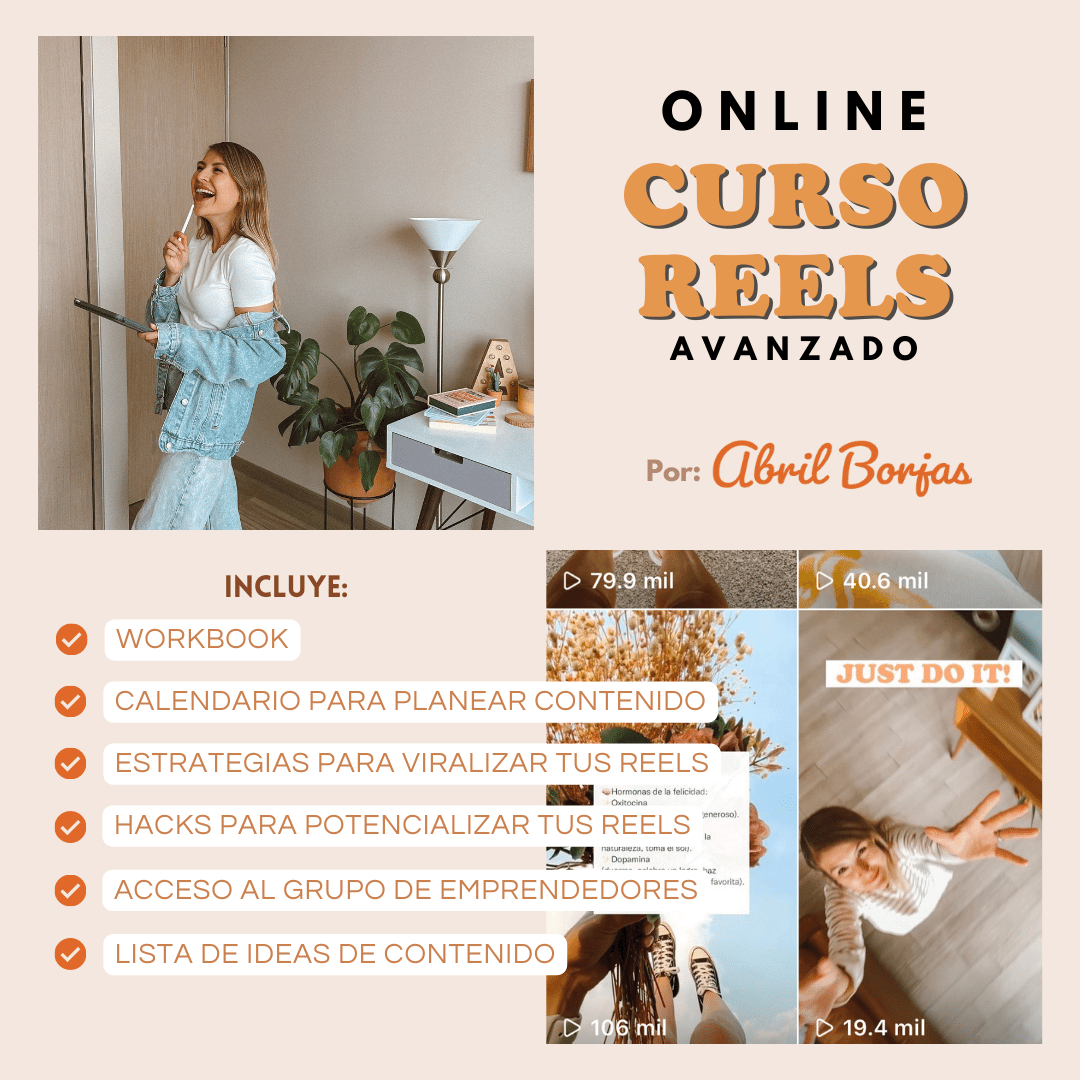 Curso de Reels AVANZADO Online 08 de abril