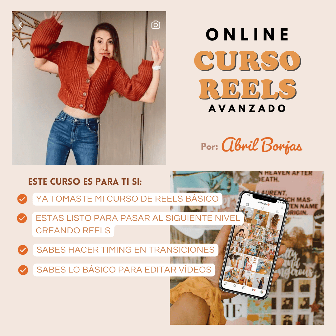 Curso de Reels AVANZADO Online 08 de abril