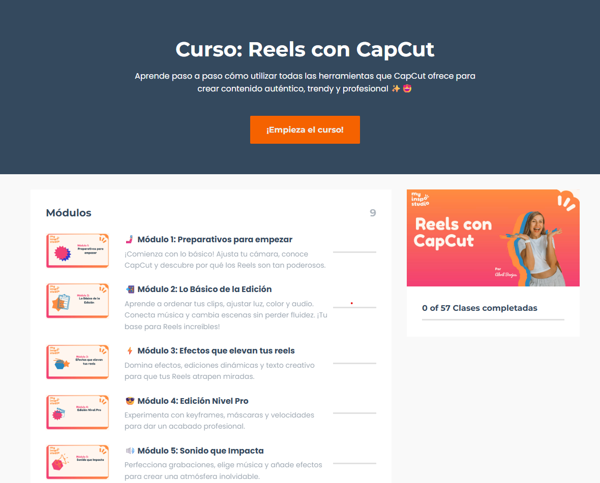 Curso: Reels con Capcut