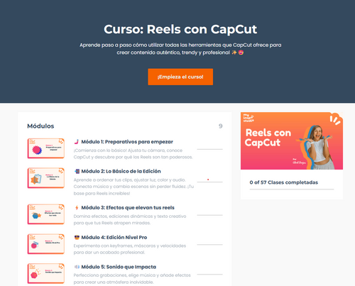 Curso: Reels con Capcut